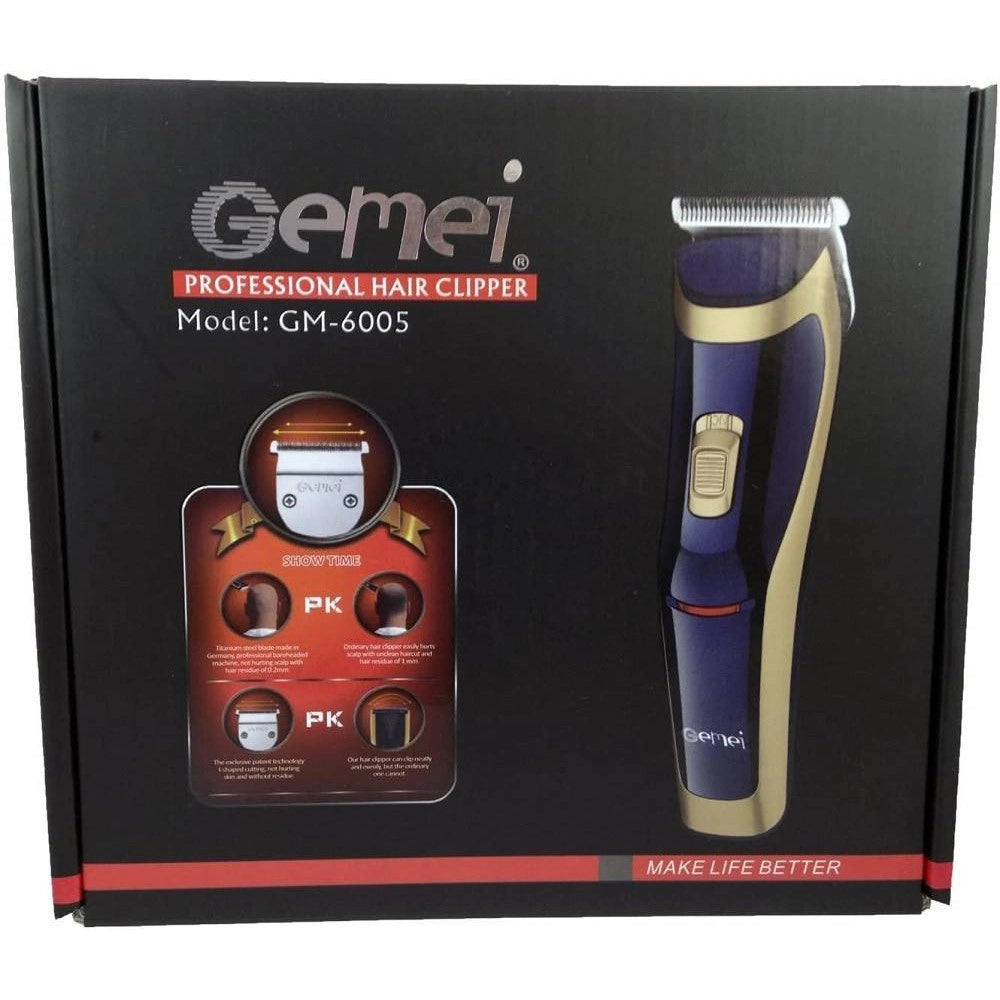 Trade Shop - Tagliacapelli Rasoio Elettrico Ricaricabile Senza Fili Professionale Gm-6005 -
