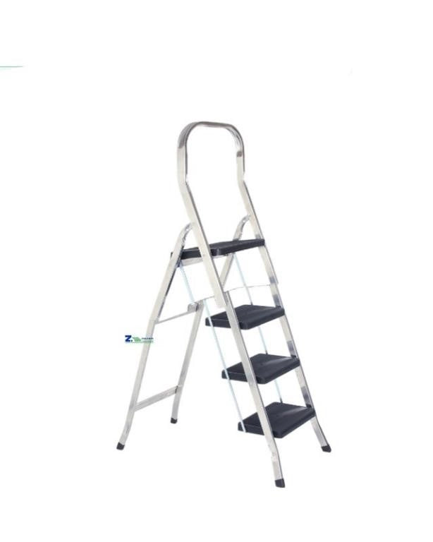 Sgabello Scala in Alluminio Antiscivolo Salgo 4 Gradini