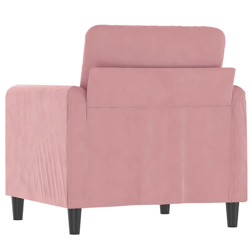 Poltrona | Sedia Relax Rosa 60 cm Velluto