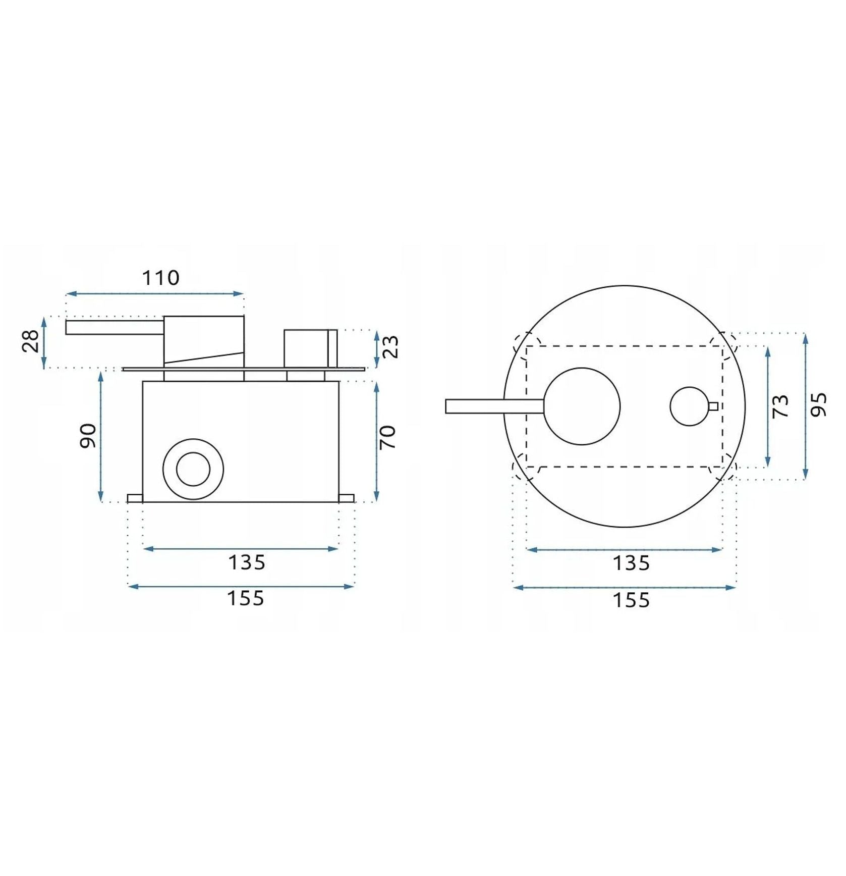 Set Doccia Da Incasso Rea Lungo Grip Gold Brush + Box