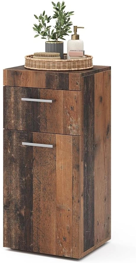Mobiletto midi Luna, Oldstyle, 37 x 79 cm, per montaggio a parete, combinabile con altri mobili Luna