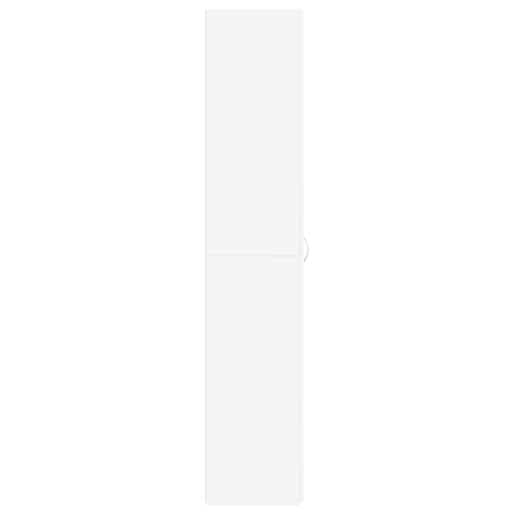 Mobile per Scarpe Bianco 80x35.5x180 cm Legno Ingegnerizzato