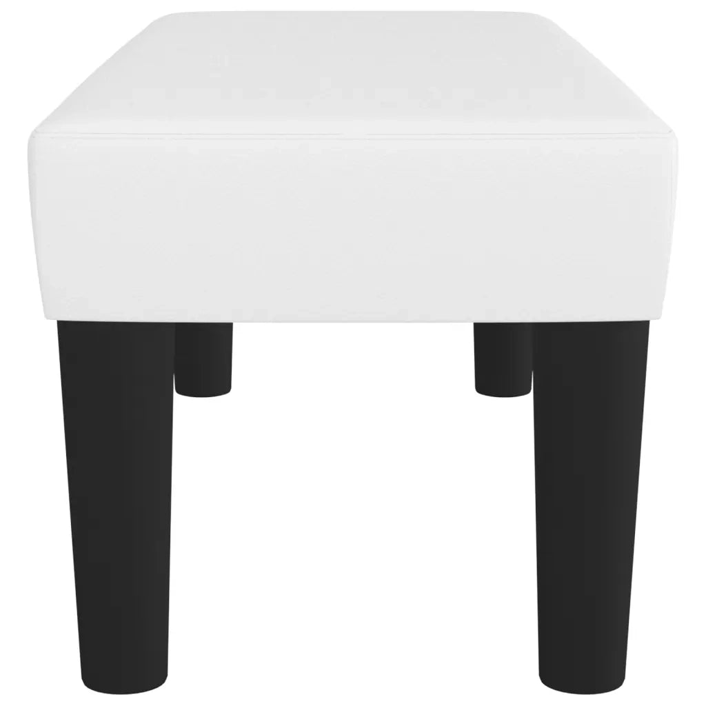 Panca Bianca 70x30x30 cm in Similpelle