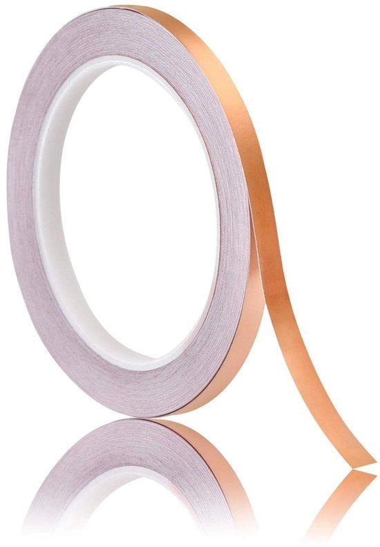 Tape di rullo in koper 6 cm x 201 m per chitarra, vetrofai da mestiere e riparazioni elettriche