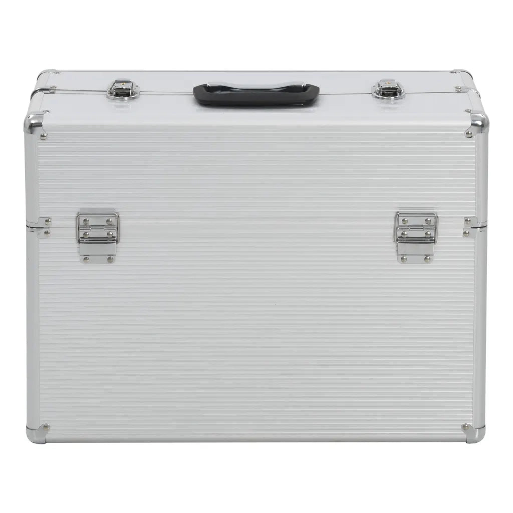 Valigetta per Attrezzi 47x36x20 cm Argento in Alluminio