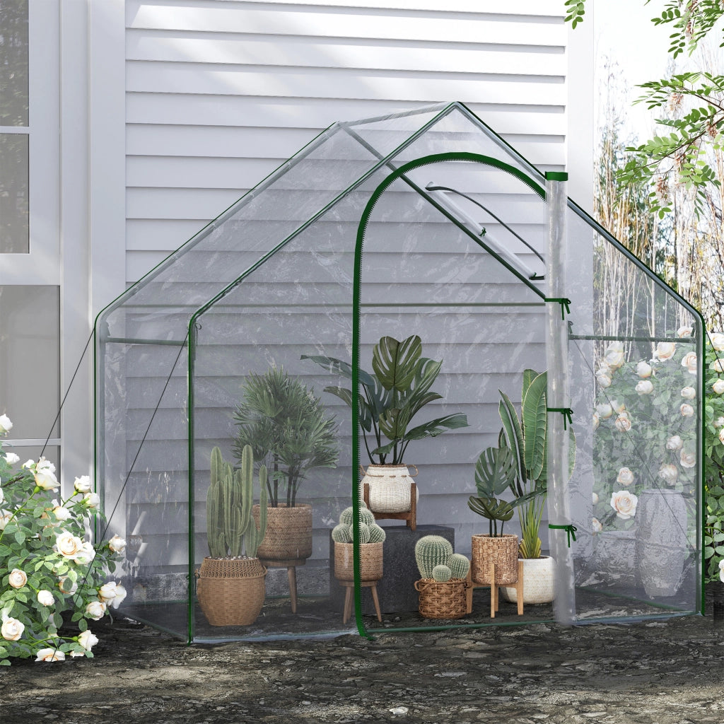 Serra da Giardino per Balcone e Terrazza ¨C zephmum ¨C Verde Trasparente 180x100x168 cm