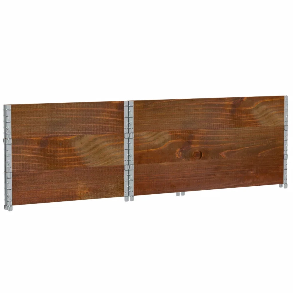 Poggiapiedi da Giardino Marrone 120x80cm Legno Massello di Pino 3295426