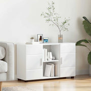 Credenza con porta FLORIN Bianco Lucido 88,5 x 30,5 x 55,5 cm 880295