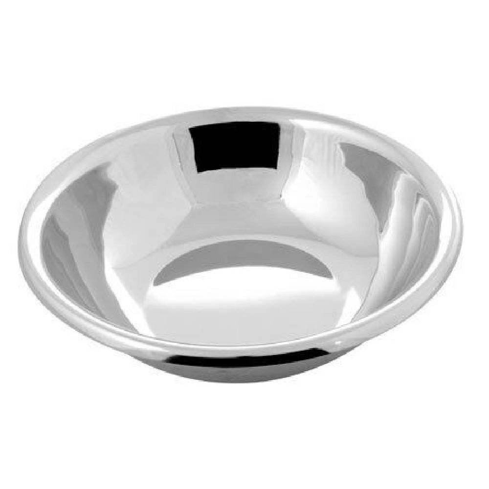 Trade Shop - Insalatiera Ciotola Coppa Bacinella Scodella Inox Fondo Piano Cucina 24cm -