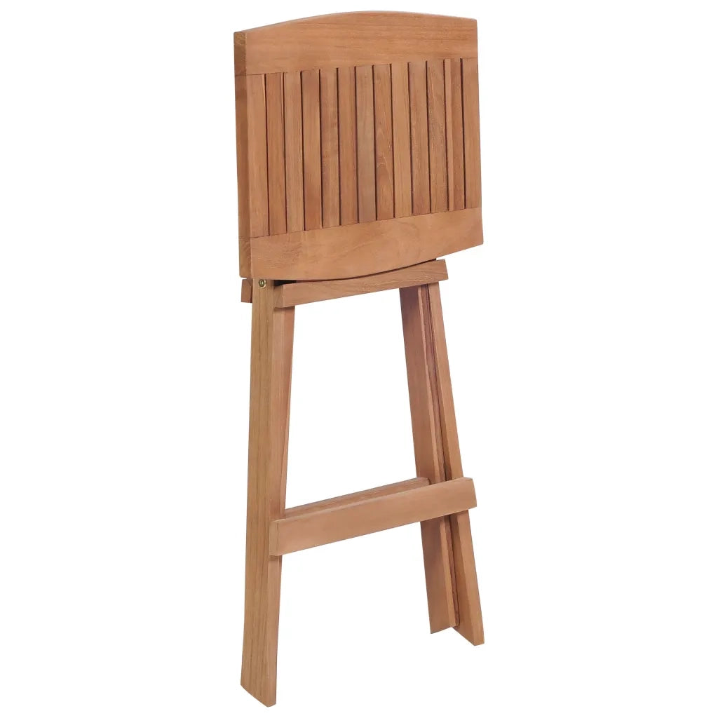 Sgabelli da Bar Pieghevoli 4 pz in Legno Massello di Teak 44728