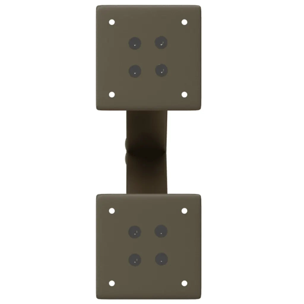 Gambe per Tavolino da Caff¨¨ a Forma di X 2 pz | Piede del tavolo Acciaio Naturale 38x(42-43) cm Acciaio