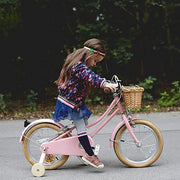 Sella in Rattan per Bicicletta da 12-16 Pollici e Scooter per Bambini - Miele