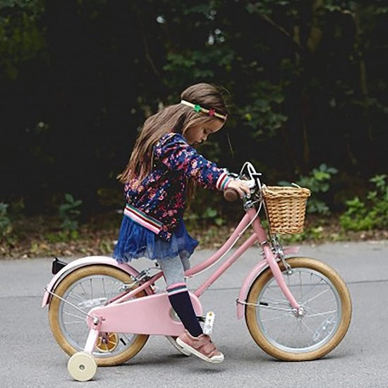 Sella in Rattan per Bicicletta da 12-16 Pollici e Scooter per Bambini - Miele