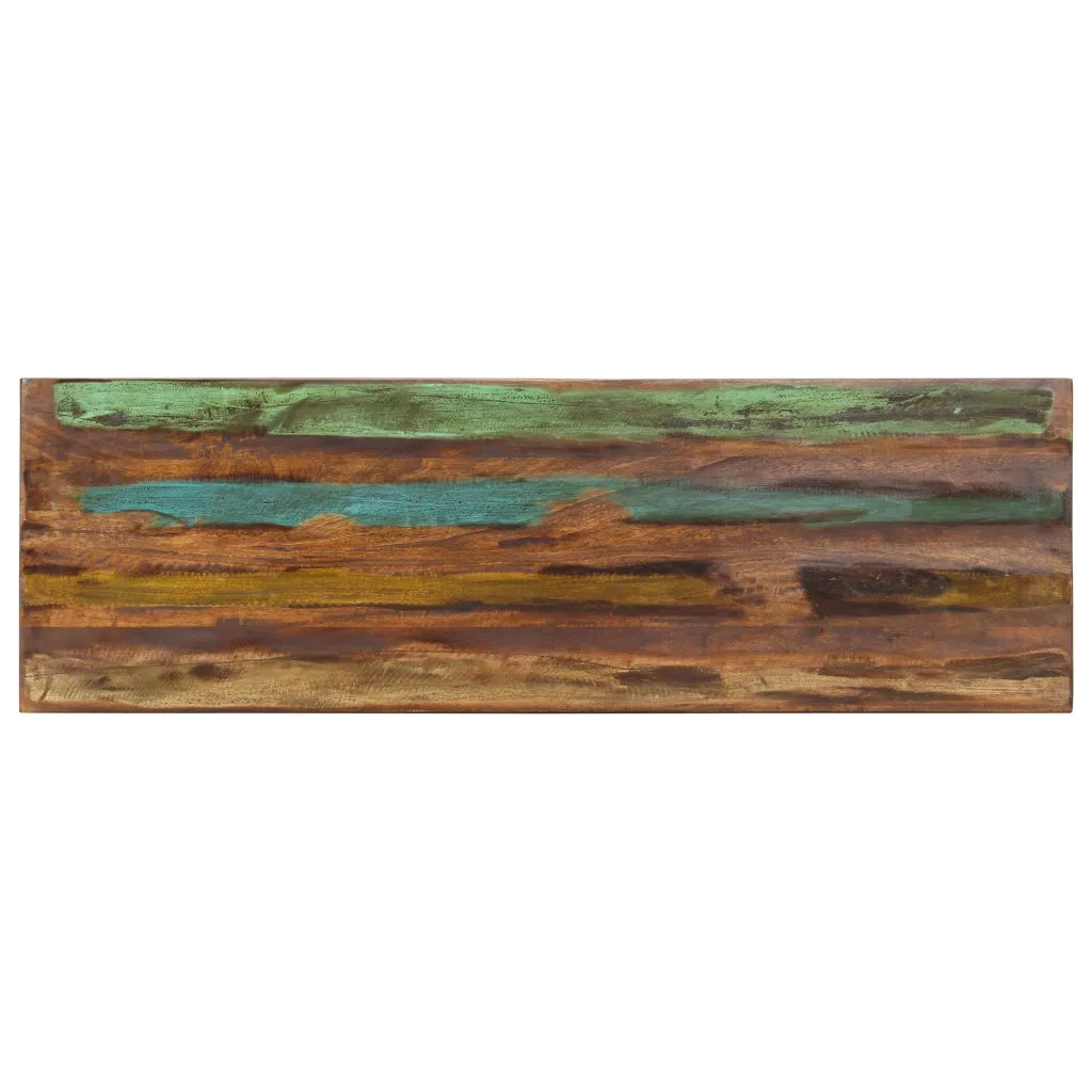 Panca 110 cm in Legno Massello di Recupero e Acciaio 286458