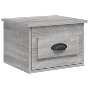 Comodino | Armadio da Notte | Mobiletto da notte a Parete Grigio Sonoma 41,5x36x28 cm