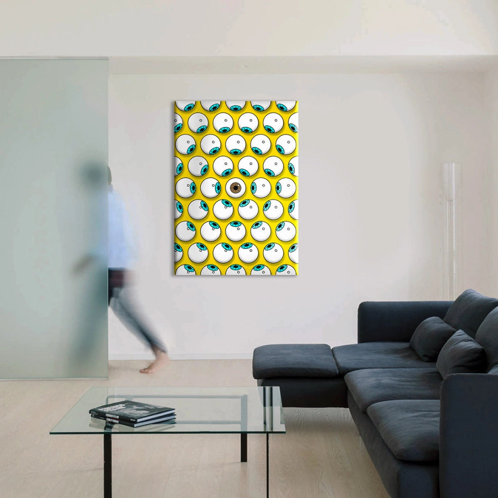 Diversity - Eyes - Quadro stampato su Canvas e montato su telaio in legno Misura: 100x140 cm