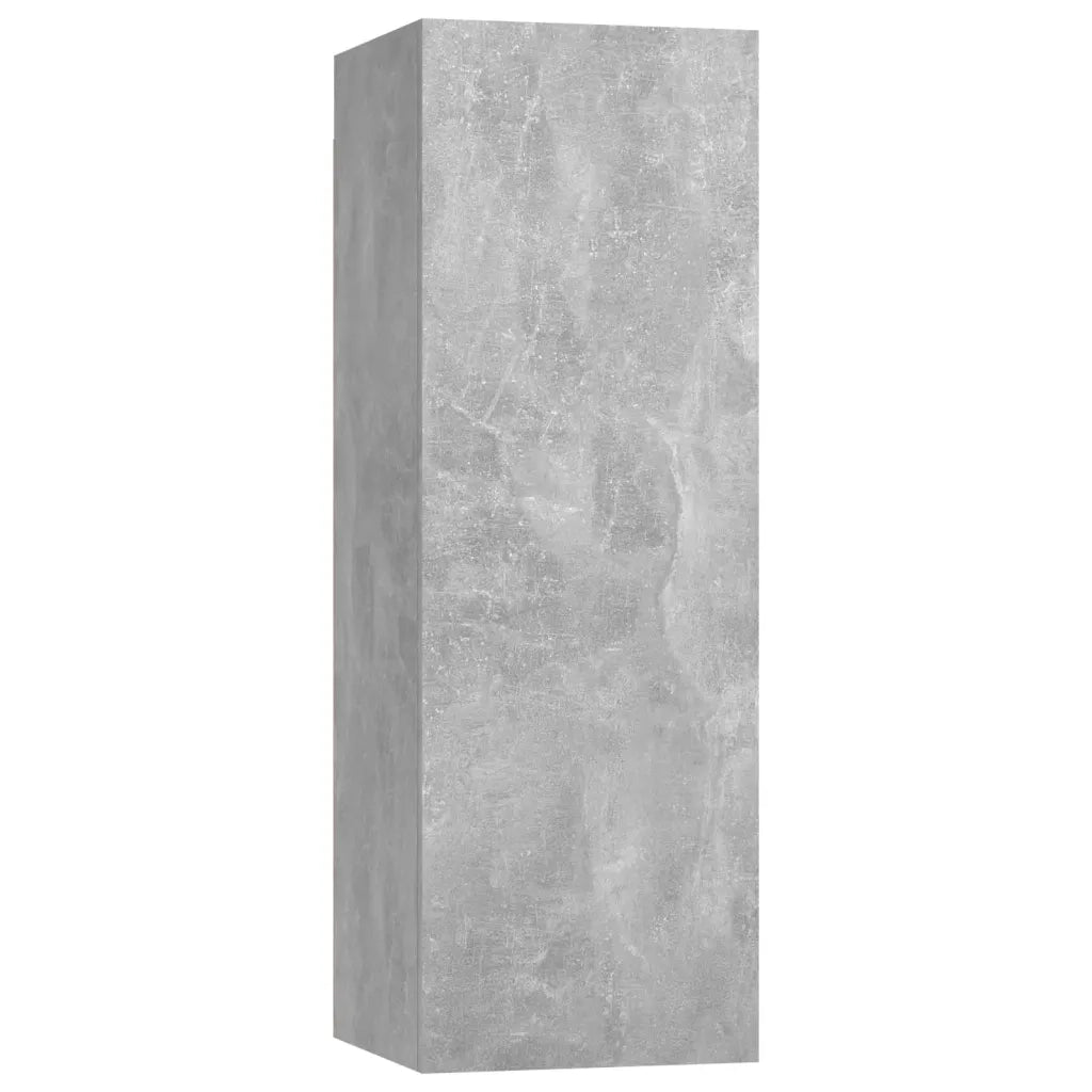 Set di Mobili Porta TV 4 pz Grigio Cemento in Legno Multistrato 3079151