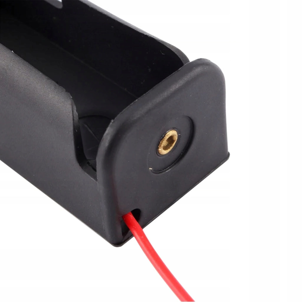 Portabatteria 1x18650 con Fili – Struttura Aperta, Lunghezza Fili 100mm | Progetti DIY, Facile Sostituzione Batteria