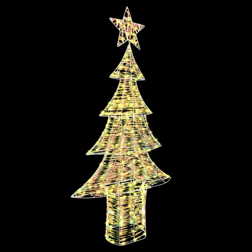 Albero di Natale con 240 LED Bianco caldo 181 cm PET