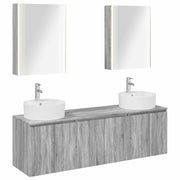 Set di Armadi da Bagno 5 pcs Sonoma grigio Legno ingegnerizzato 3406452