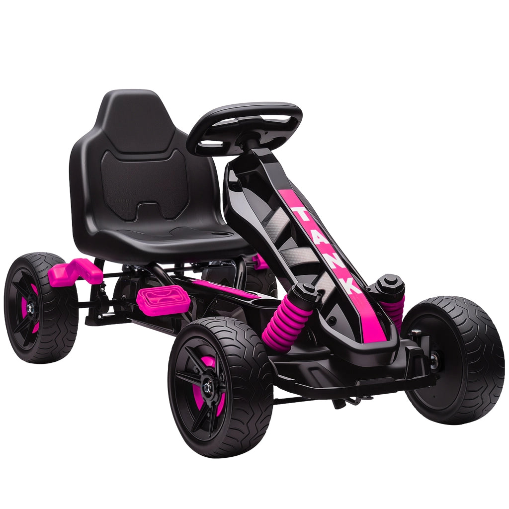 Kart a pedali per bambini ¨C zephmum ¨C rosa, 3-6 anni, ruote EVA