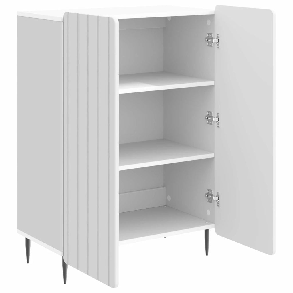 Credenza Bianco Lucido 66 x 34,5 x 92 cm Legno ingegnerizzato 894359