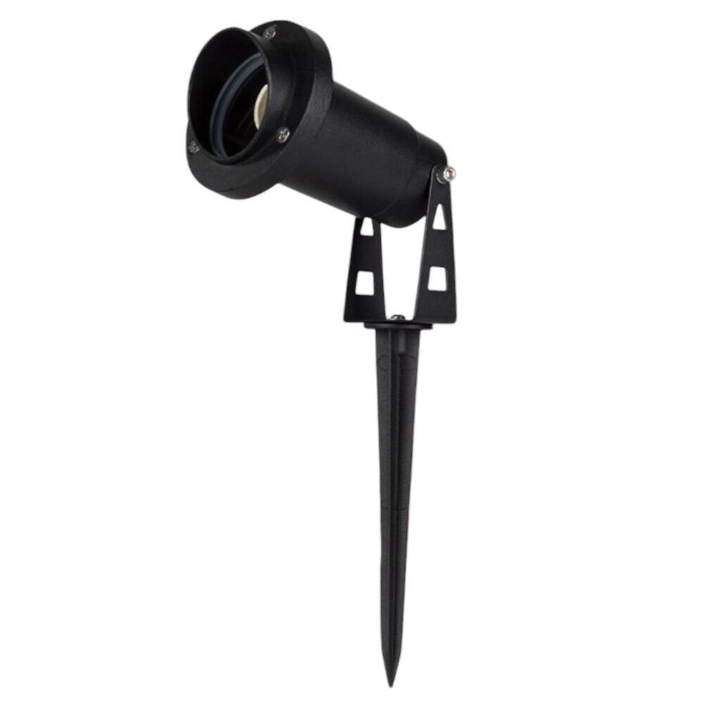 Trade Shop - Faretto Esterno Da Giardino Doppia Istallazione Con Picchetto Staffa Gu10 Ip65 Et-01 -