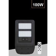 Trade Shop - Lampione Faretto Solare 100w Con Sensore Crepuscolare Luce Naturale 4000k Tr-100w -