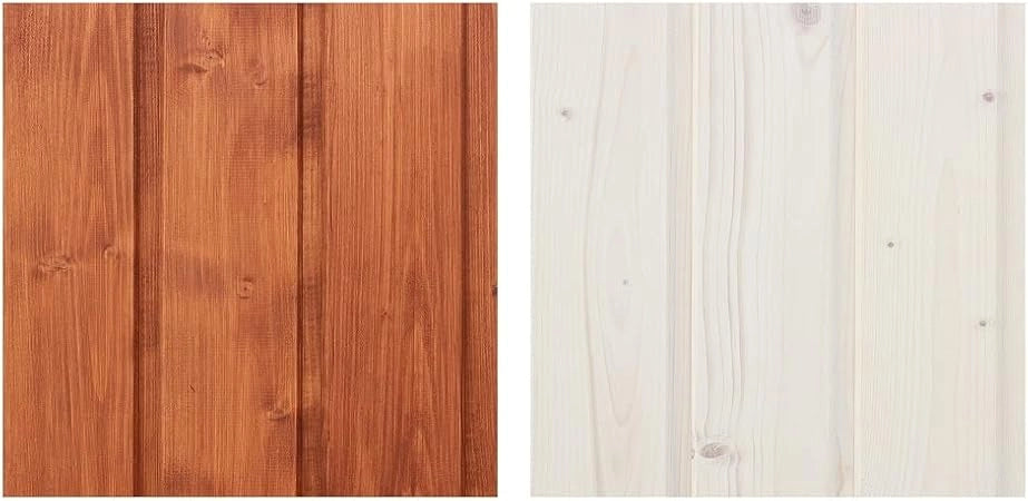 Kit di impregnanti per legno - 5 litri di colore BIANCO+ 5 litri di impregnante di colore MOGANO