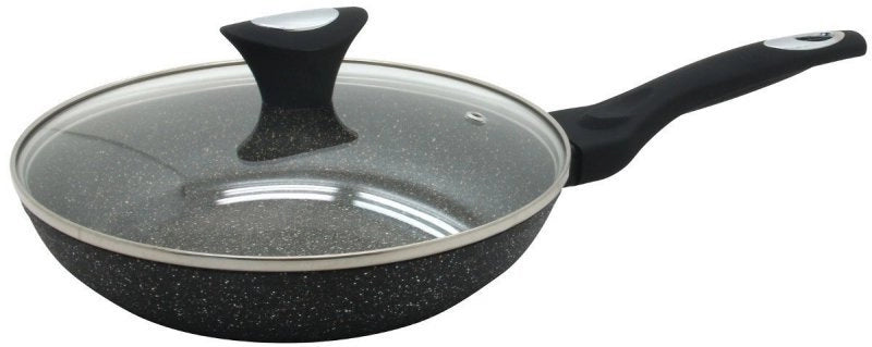 Klausberg KB-7039 Padella antiaderente in granito con coperchio 24 cm