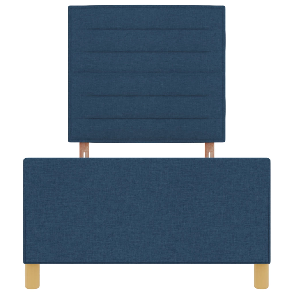 Letto Blu 90x200 cm in Tessuto