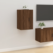 Mobile Porta TV a Parete-Mobile per TV-Credenza TV Rovere Marrone 40x34,5x60 cm