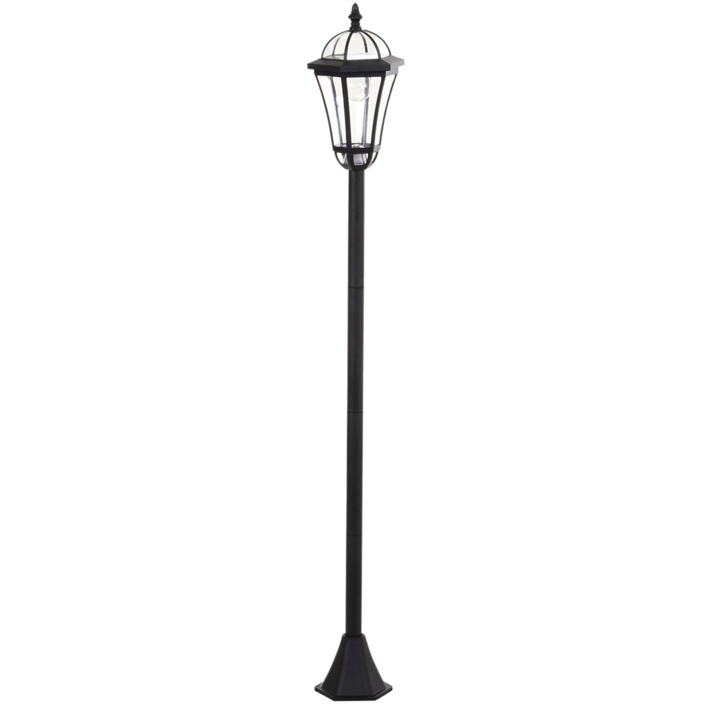 Confezione da 2 lanterne solari LED da esterno nere con protezione IP44