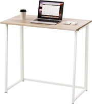 Tavolo pieghevole, ufficio, tavolo computer per home office, officina, pieghevole, tavolo PC (colore rovere)