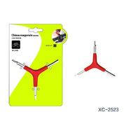 Trade Shop - Chiave Chiavino Esagonale Per Bicicletta Interna A Tre Braccia 4 5 6 Mm Xc-2523 -