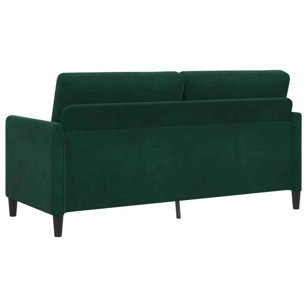 Set di Divani con Storage 2 pz Verde Scuro Poliestere 3429192