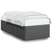 Letto singolo | Letto per adulti | Giroletto senza Materasso Grigio Scuro 90x190 cm Tessuto