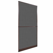 Schermo Insetti a Battente Marrone e Nero 120 x 240 cm