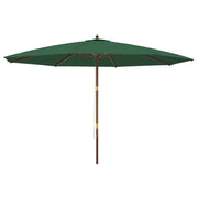 Ombrello | Parasolne da Giardino con Palo in Legno Verde 400x273 cm