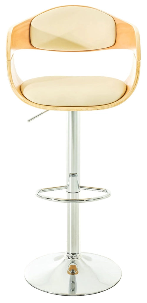 Set 2 Sgabelli Rйtro KINGSTON in similpelle Natura/crema