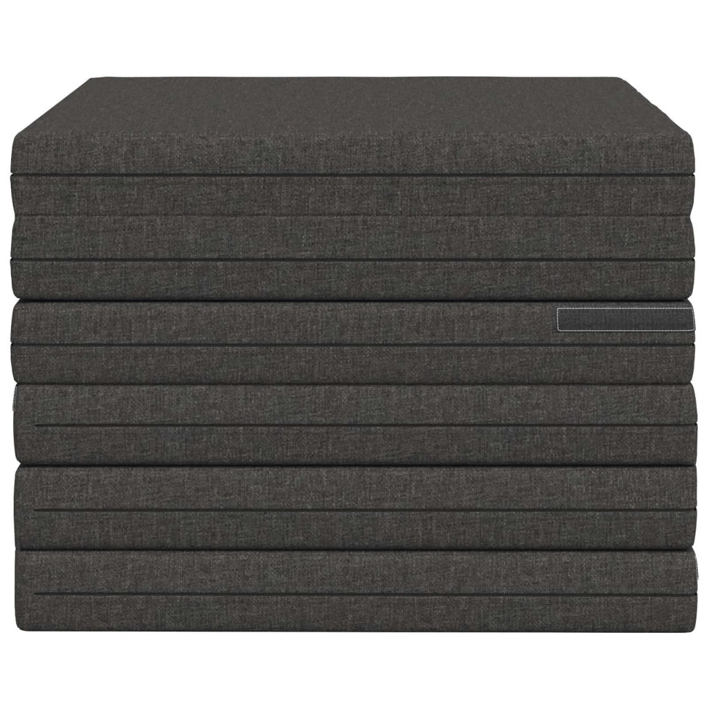Divano Letto Pieghevole 140 x 67 x 45 cm Grigio Scuro 900269