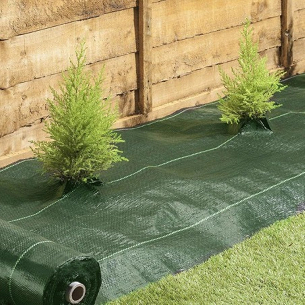 Trade Shop - Rete Telo Pacciamatura Anti Erba Per Orto Giardino Serra 1.5x10 Mt Resistente 222252 -