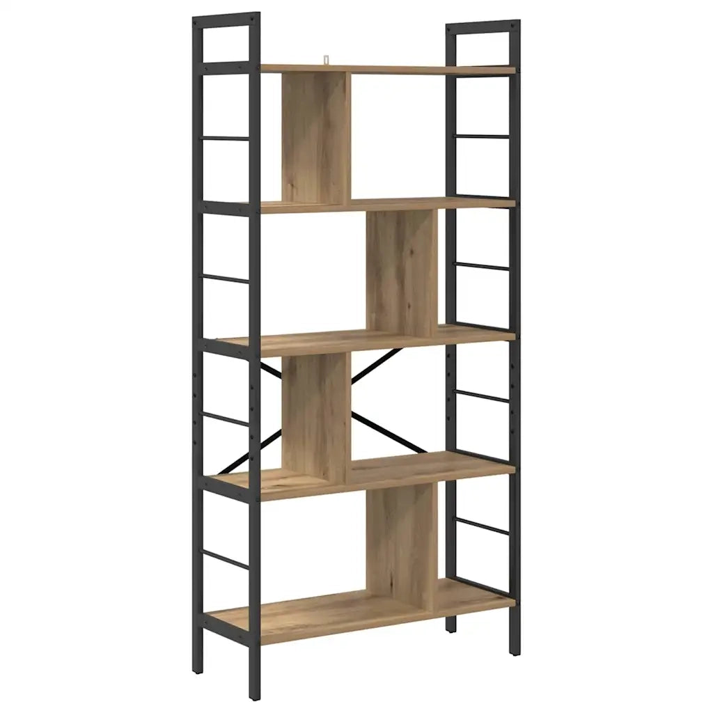 Libreria Rovere artigianale 75 x 30 x 156 cm Legno multistrato