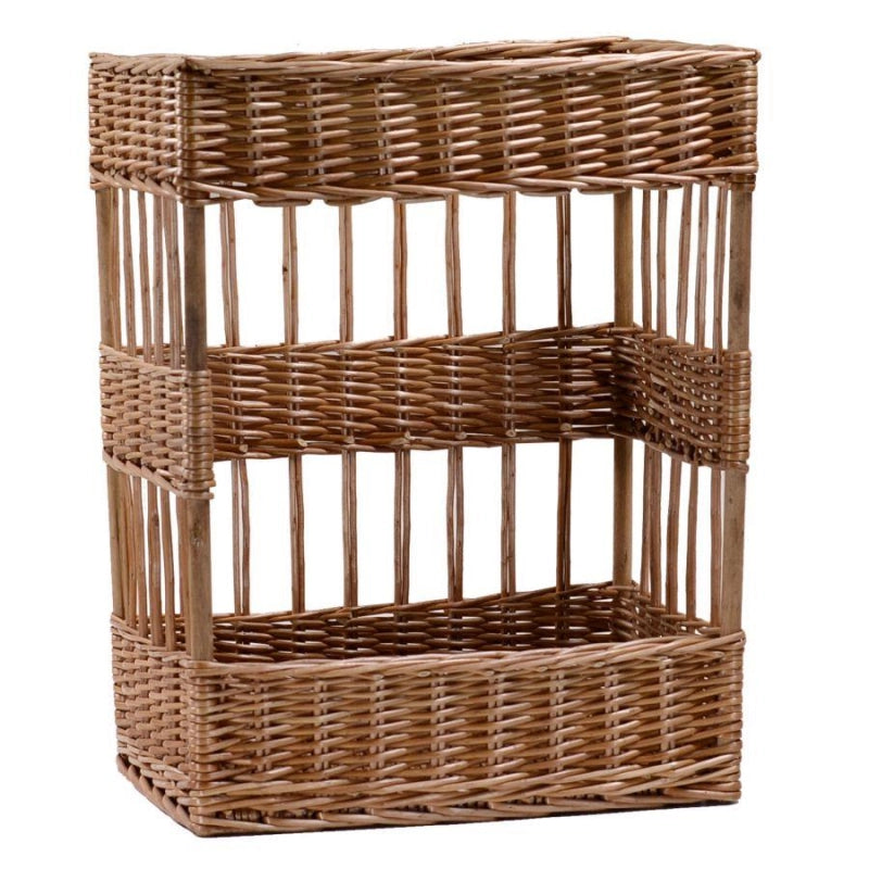 Cesta espositore vimini rettangolare cm 38x28h48 - base cm 36x26