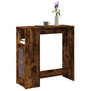 vidaXL Tavolo Bar con Rastrelliera Rovere 101x40x103,5 cm Multistrato