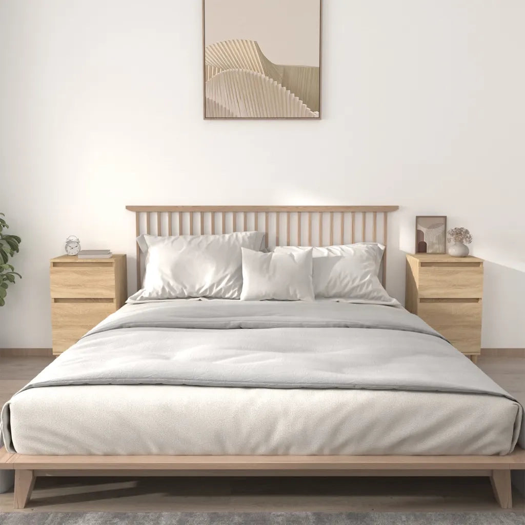 Set di 2 Comodini | Armadio da Notte | Mobiletto da notte Rovere Sonoma 40x35x70 cm