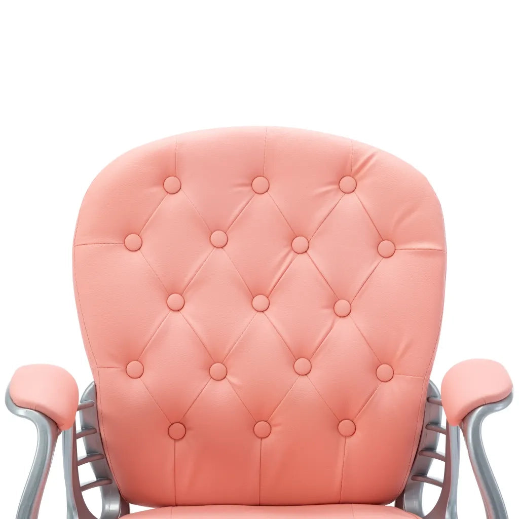 Sedia da Ufficio Girevole Rosa in Similpelle  cod mxl 19161