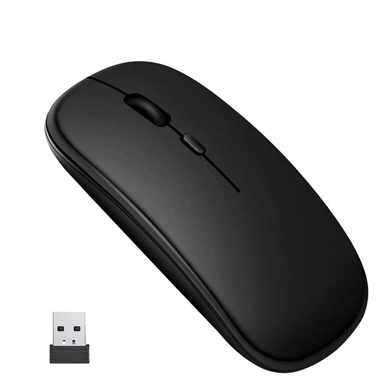 Mouse Wireless da Ufficio Lavoro Navigare Mouse Senza Filo con Design Leggera e Compatto Perfetto per Viaggio Modello Piatto e Slim Ricaricabile