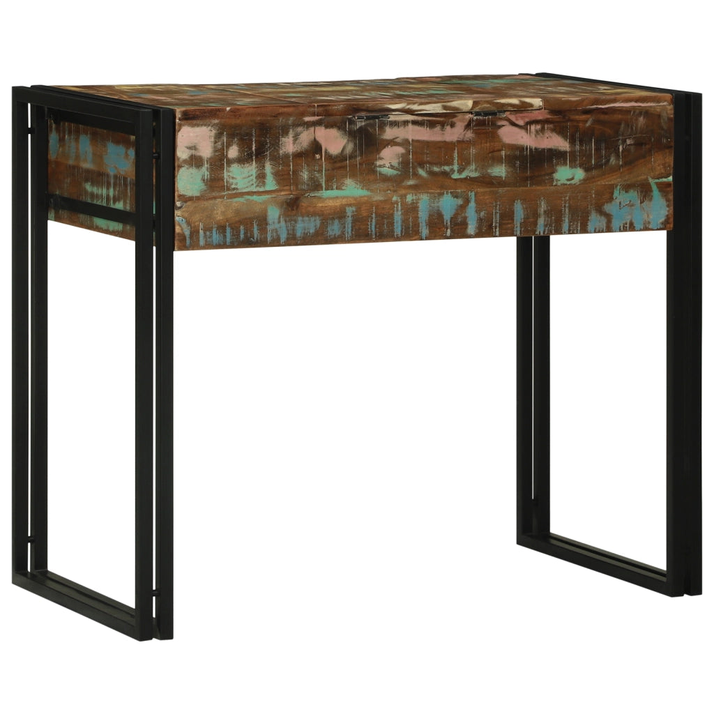 Tavolo da Trucco 90x50x75 cm Legno Massello Recuperato