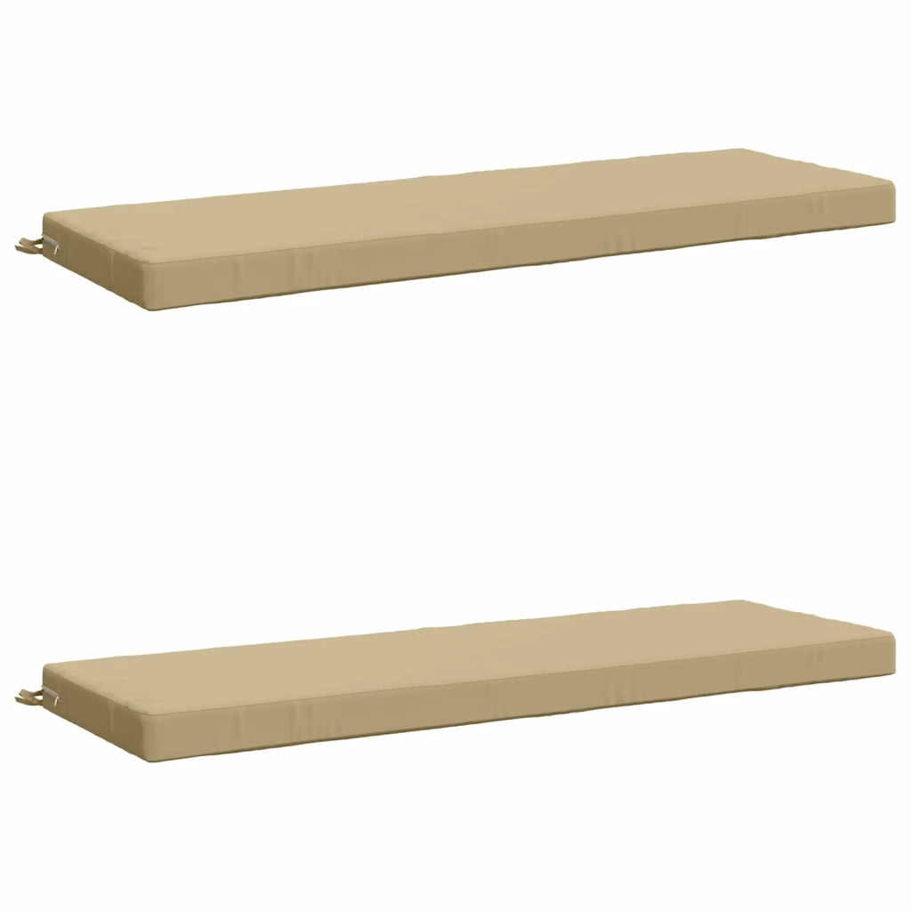 Cuscini per Panchina a 2 Pezzi SOEST 2 pz 100% Poliestere Beige 950325